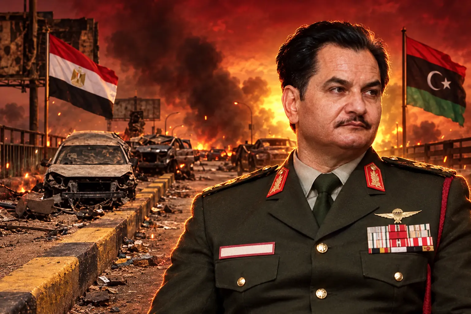 Egypt air strike RSF convoy before Saddam Haftar visit