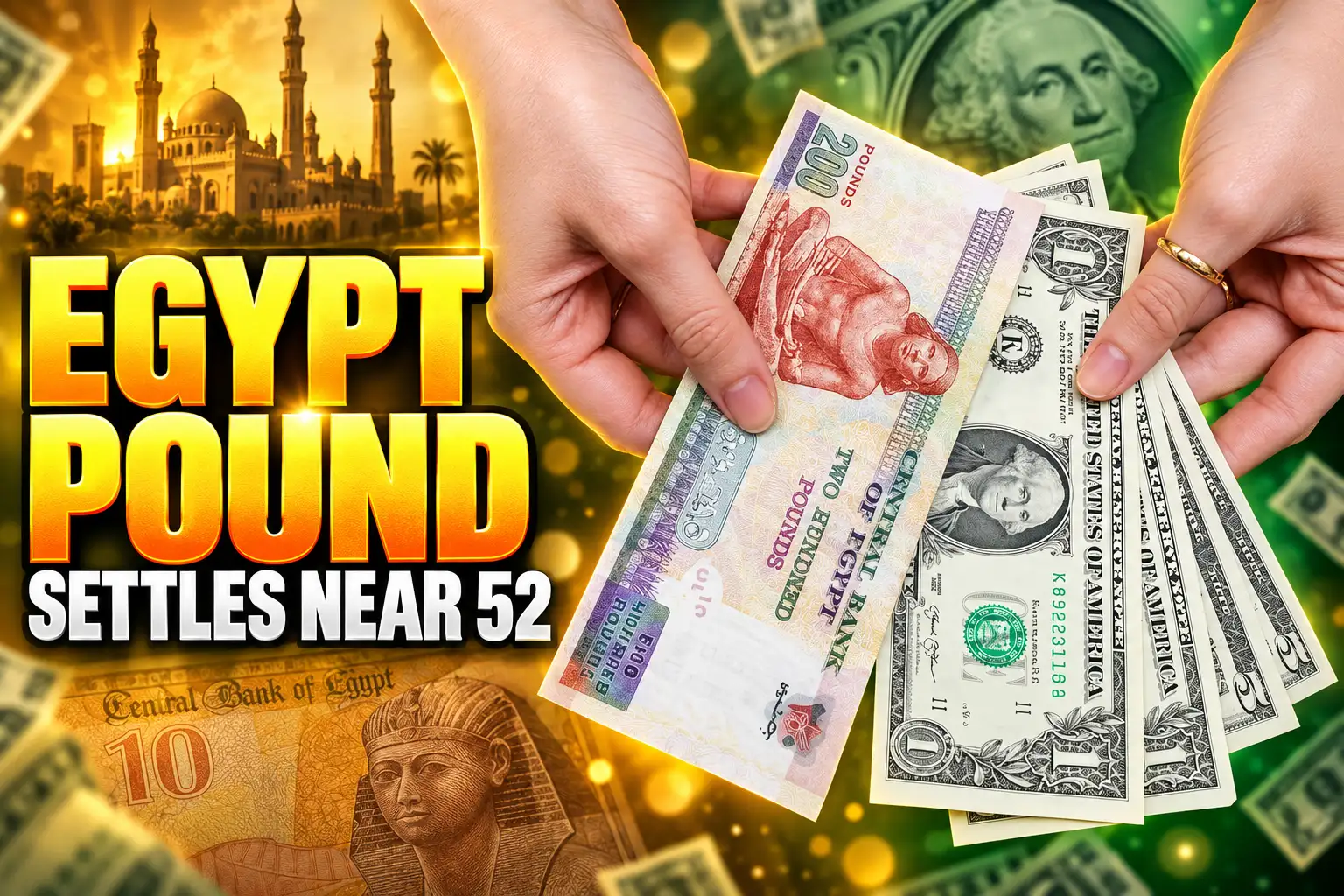 Egyptian pound dollar rate 52 pounds October