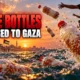 Egyptian rice bottles thrown into Mediterranean for Gaza