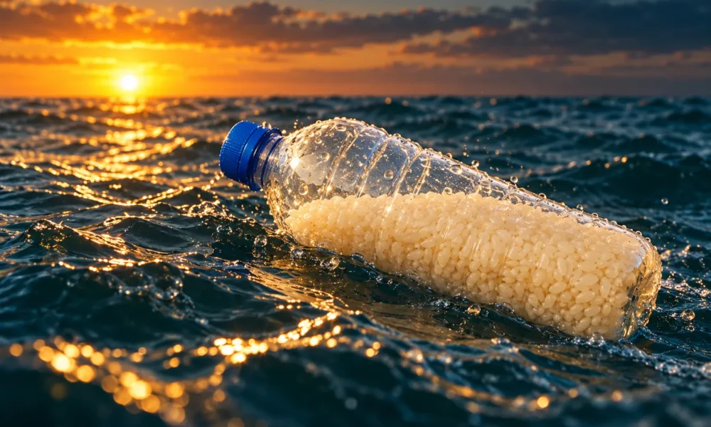 Gaza food bottles Mediterranean drift from Damietta
