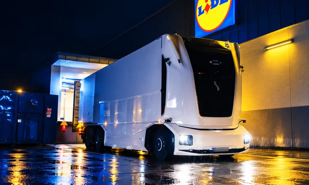 Einride cab-less Lidl truck Germany Level 4 permit