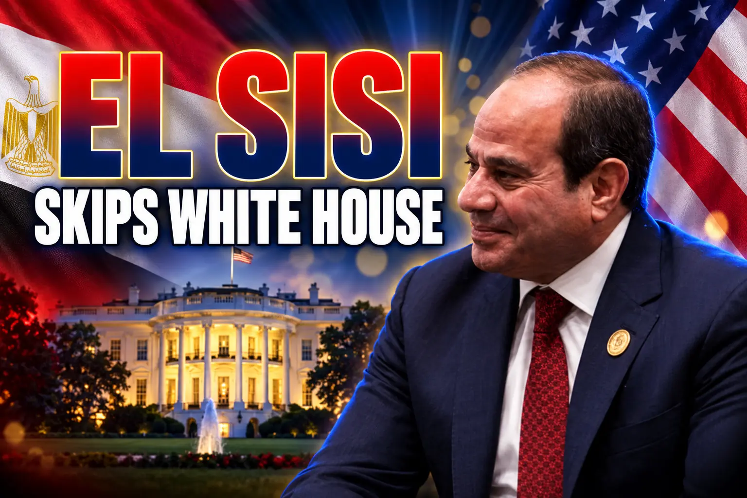El Sisi skips White House Trump meeting 2025