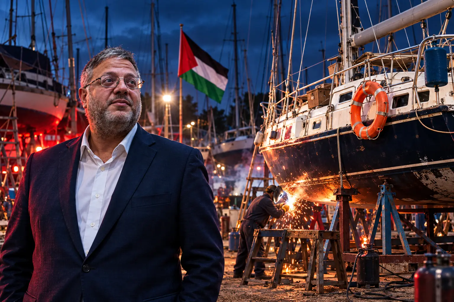 Ben-Gvir Ketziot plan fails Gaza flotillas sail