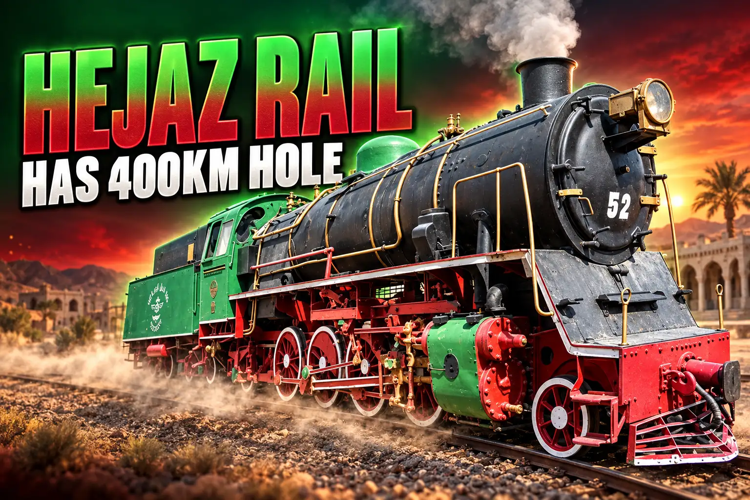 Hejaz railway 400km gap Syria Jordan