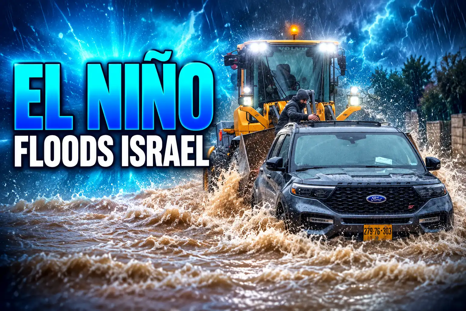El Niño floods Israel winter rain warning