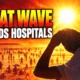 Israel heat wave 45C loads hospitals fire crews