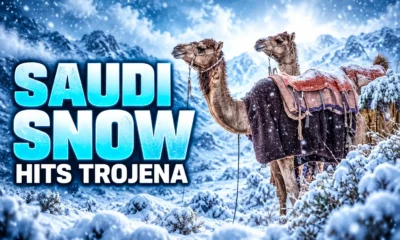 Jabal Al-Lawz Tabuk snowfall Trojena December 2025