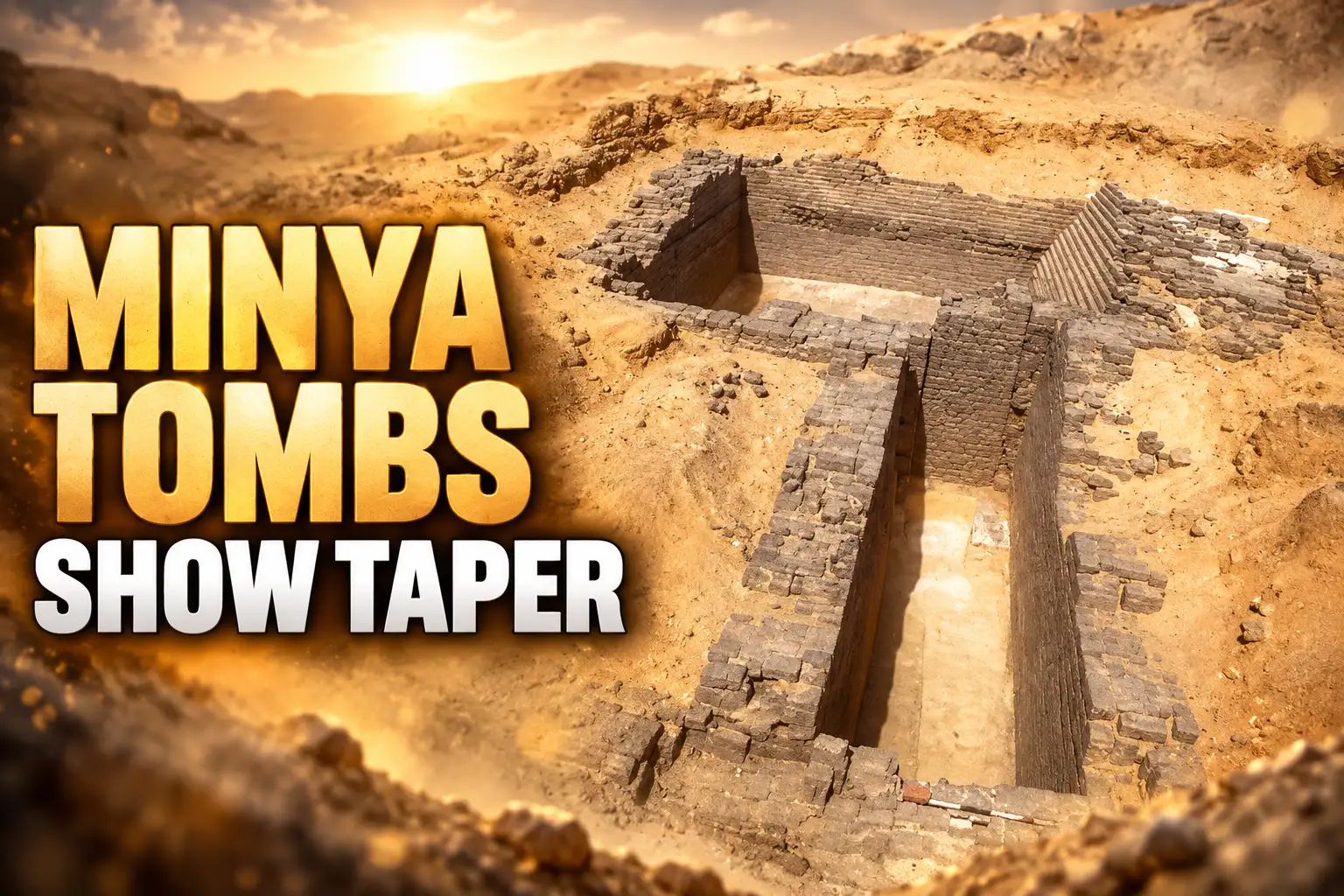 Minya Jabal Al-Tayr tombs show tapering walls 2026