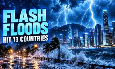 flash floods hit 13 Arab countries thunderstorms