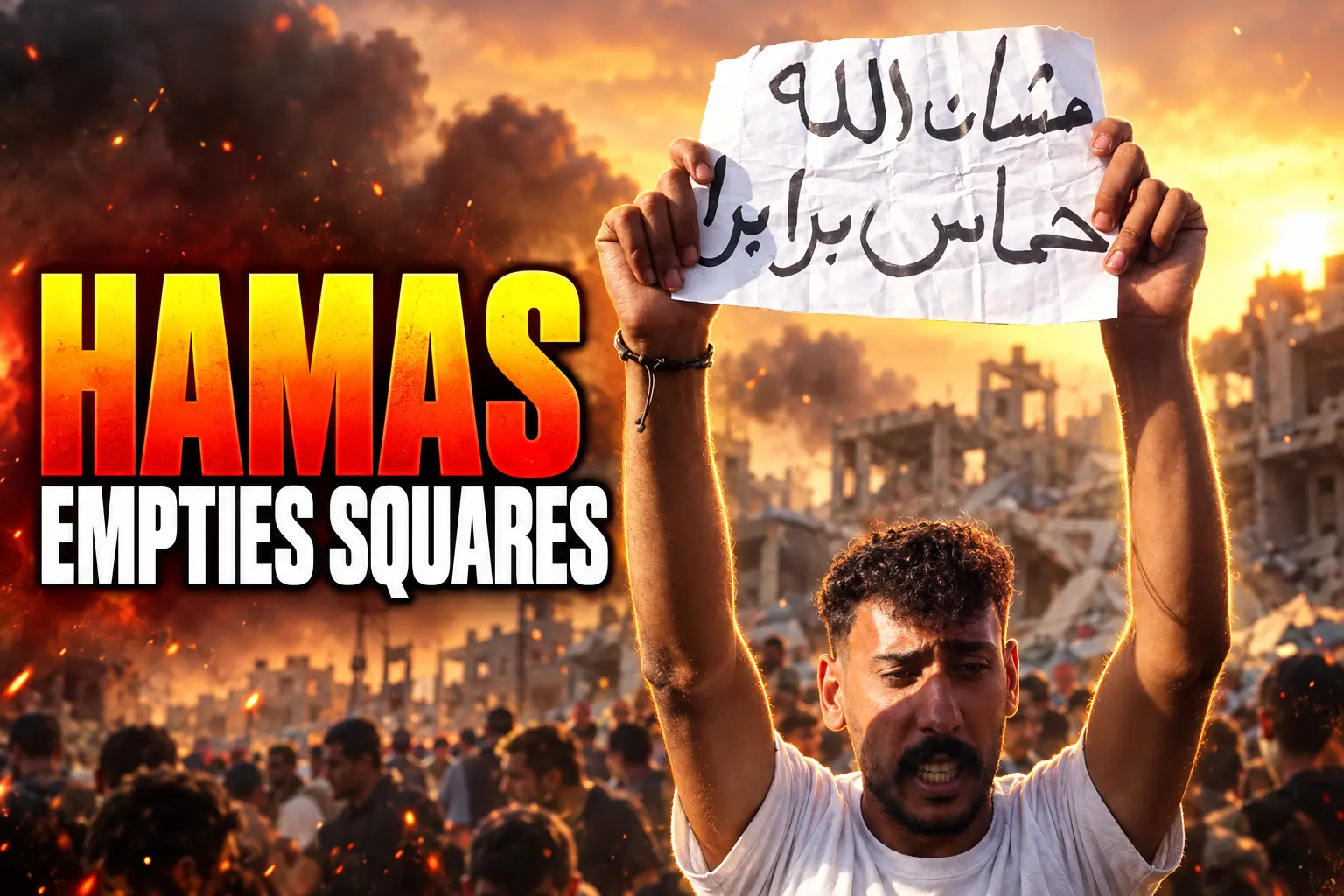 Hamas empties Gaza squares after ceasefire 2026