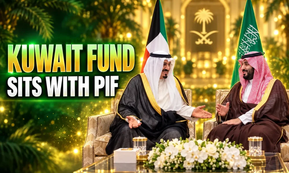 Kuwait Investment Authority chief at NEOM Palace meeting