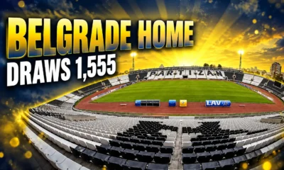 Maccabi Tel Aviv Belgrade home 1555 fans Partizan