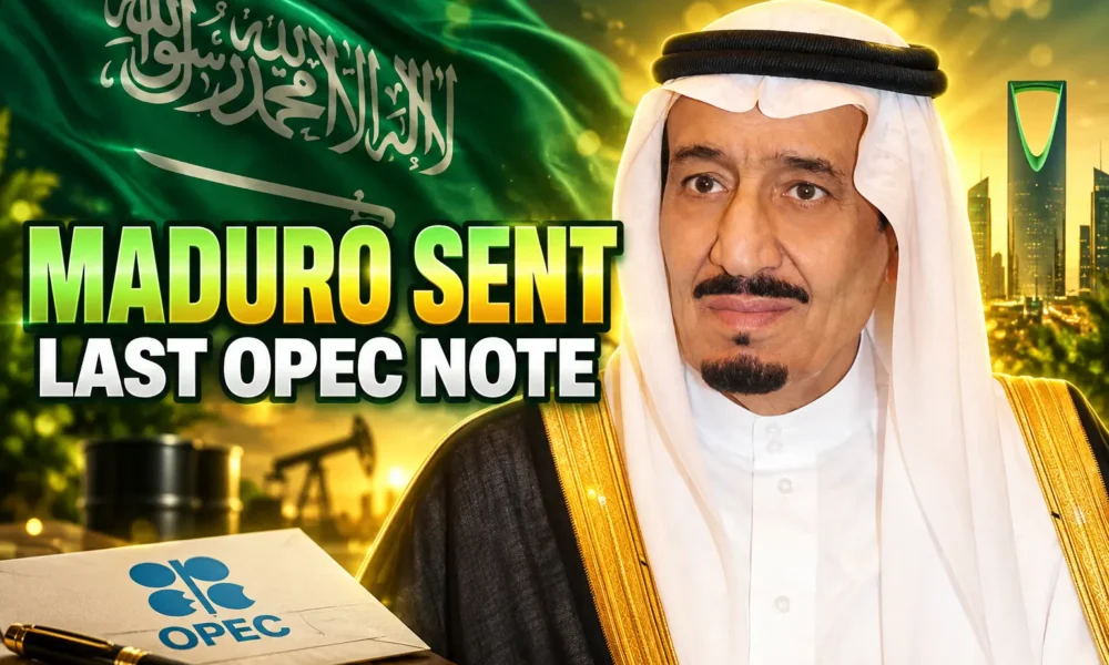 Maduro letter to King Salman before 2026 capture