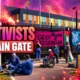activists chain Microsoft Agriport data center gate