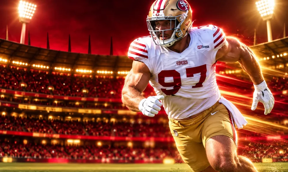 Nick Bosa plays Rams on repaired knee