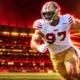 Nick Bosa plays Rams on repaired knee