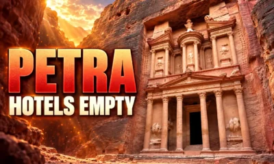 Petra visitor numbers Jordan hotels empty 2026
