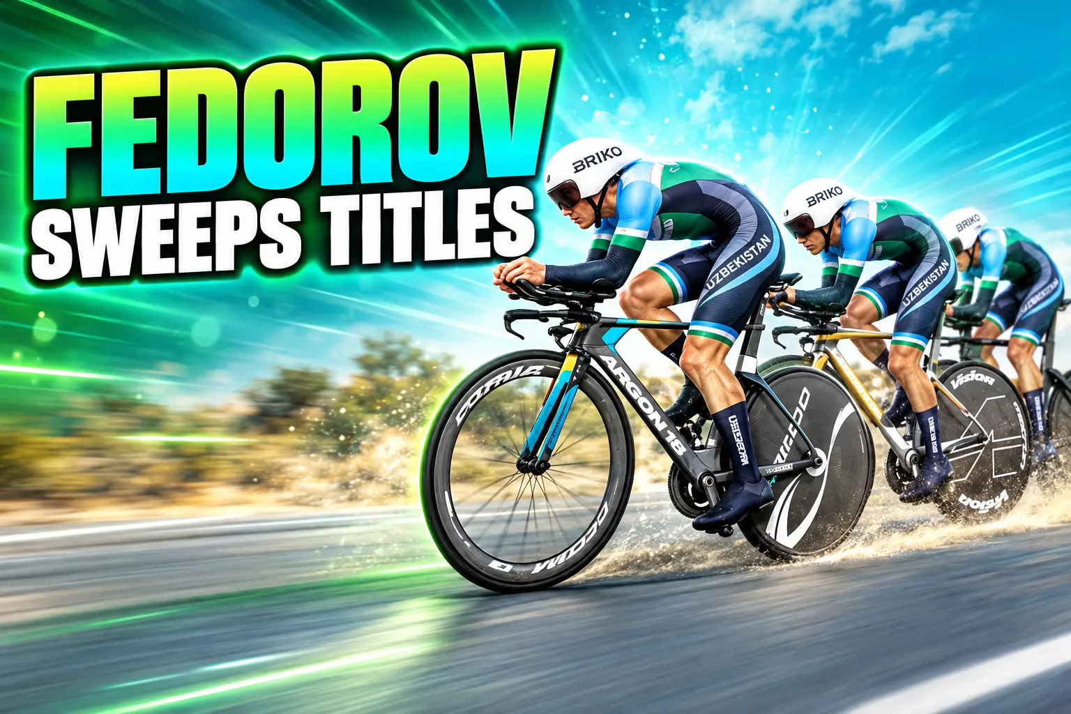 Fedorov double gold Qassim Asian cycling 2026