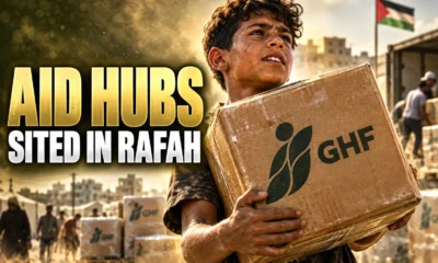 Israel new Rafah GHF aid hubs near Al-Mawasi