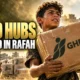 Israel new Rafah GHF aid hubs near Al-Mawasi