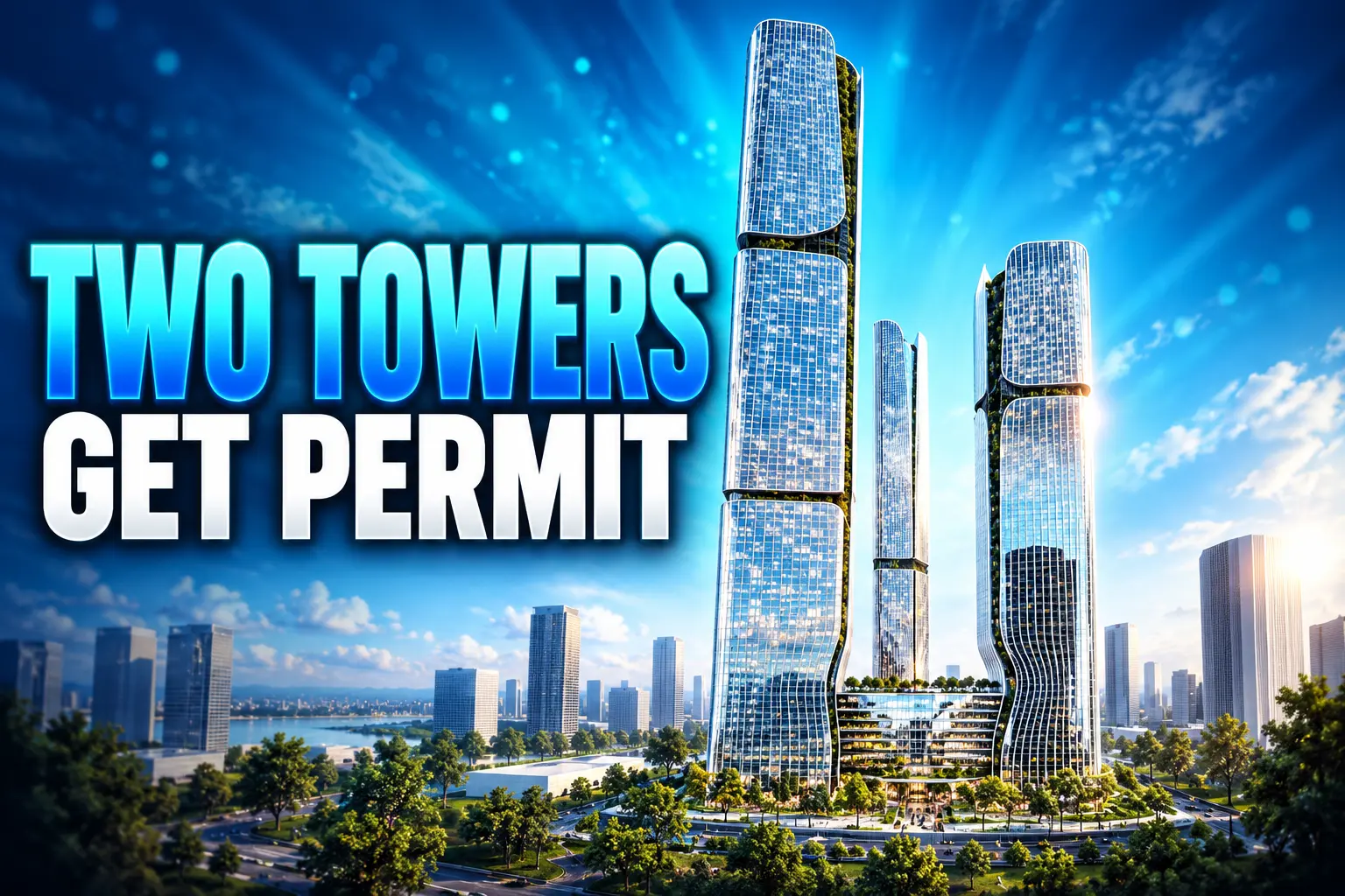Ramat Gan Vertical City two towers permit 2025