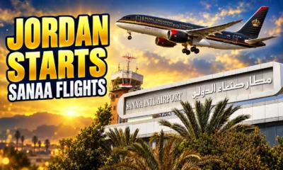 Jordan Royal Jordanian starts Sanaa flights Saudi backed