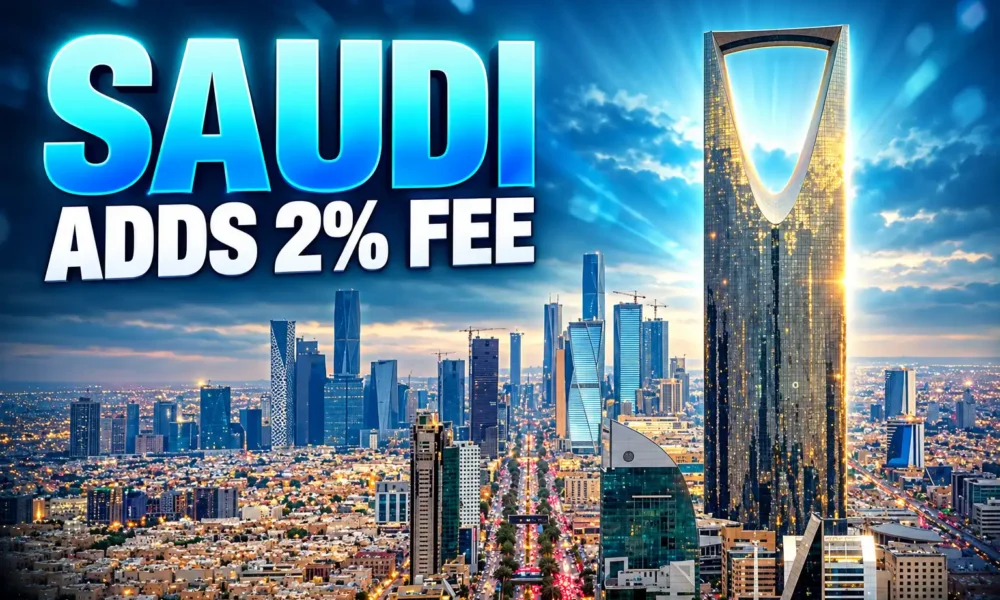 Saudi 2% extra fee non-Saudi property four cities
