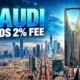 Saudi 2% extra fee non-Saudi property four cities