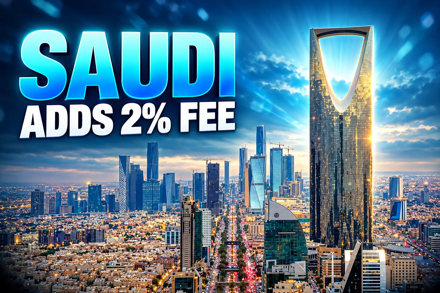 Saudi 2% extra fee non-Saudi property four cities