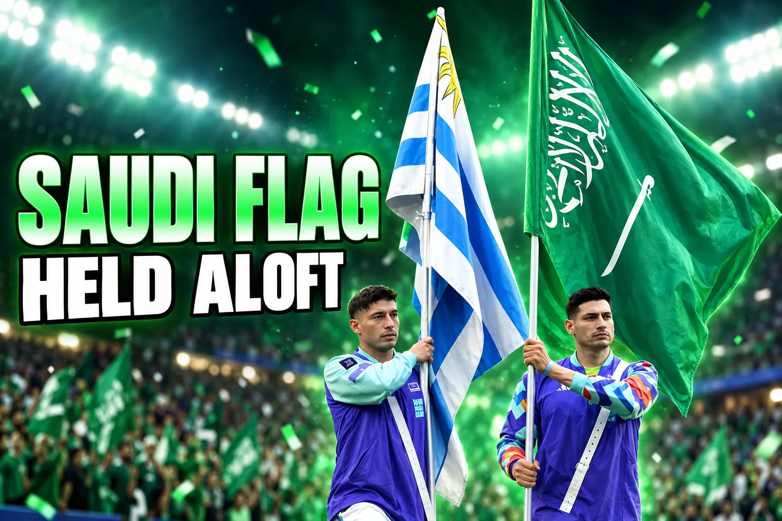 FIFA holds Saudi flags aloft World Cup 2026