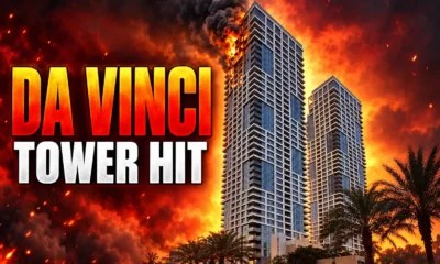 Da Vinci Towers hit by Iranian missile Tel Aviv
