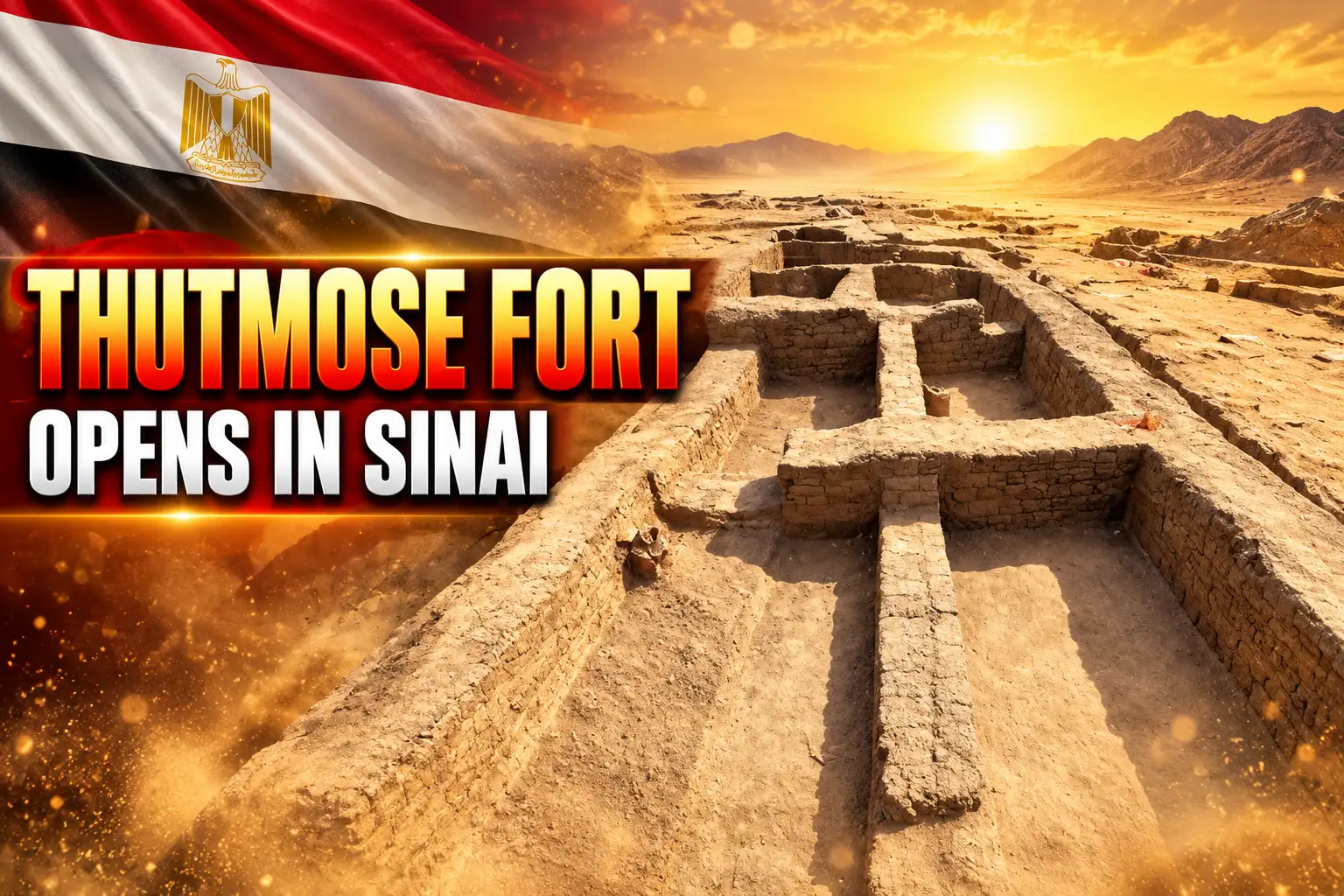Thutmose I fortress opens Tell El-Kharouba Sinai