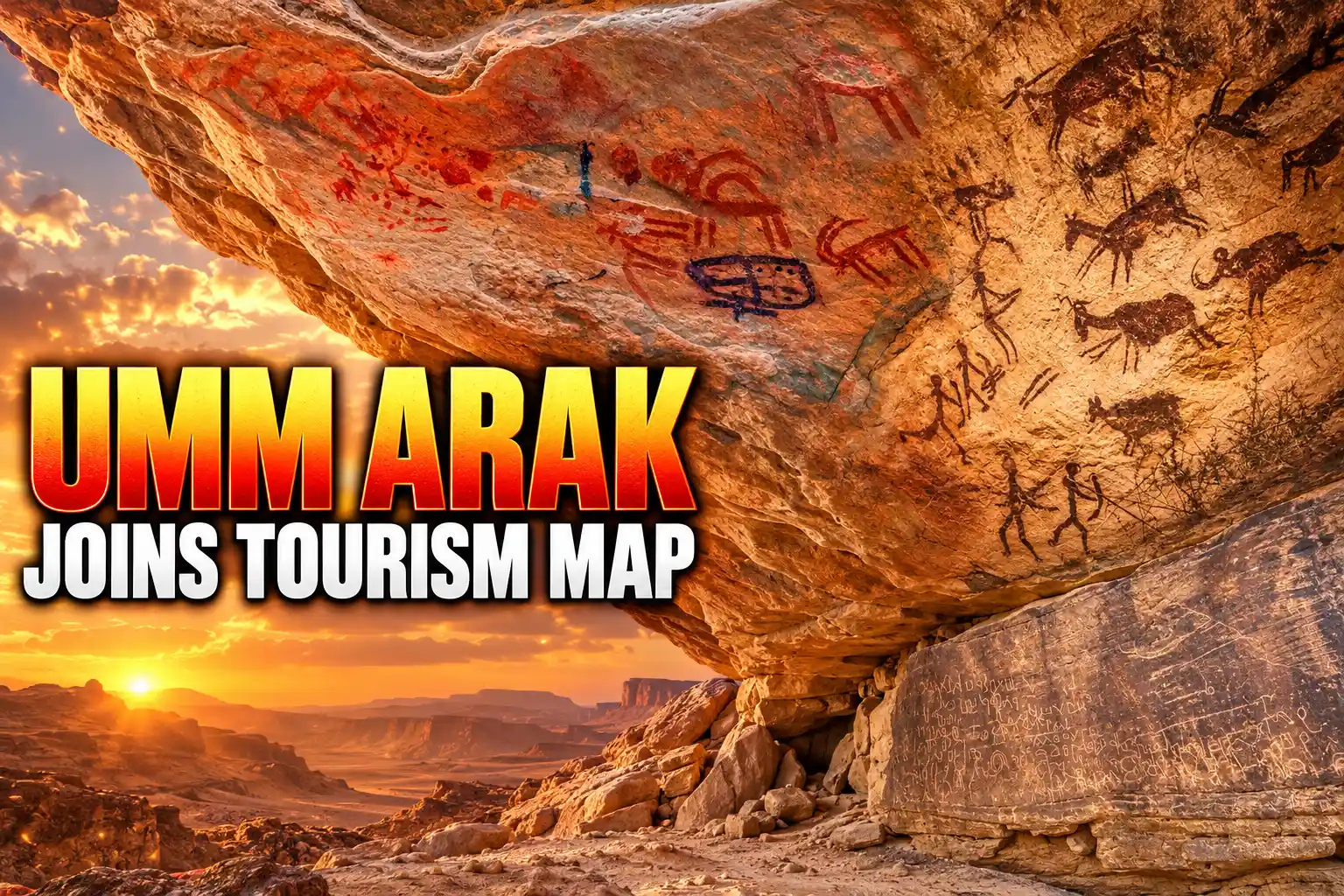 Umm Arak Sinai rock art 10,000-year shelter