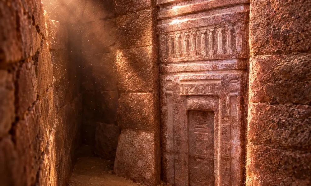Prince Userefre pink granite door found Saqqara