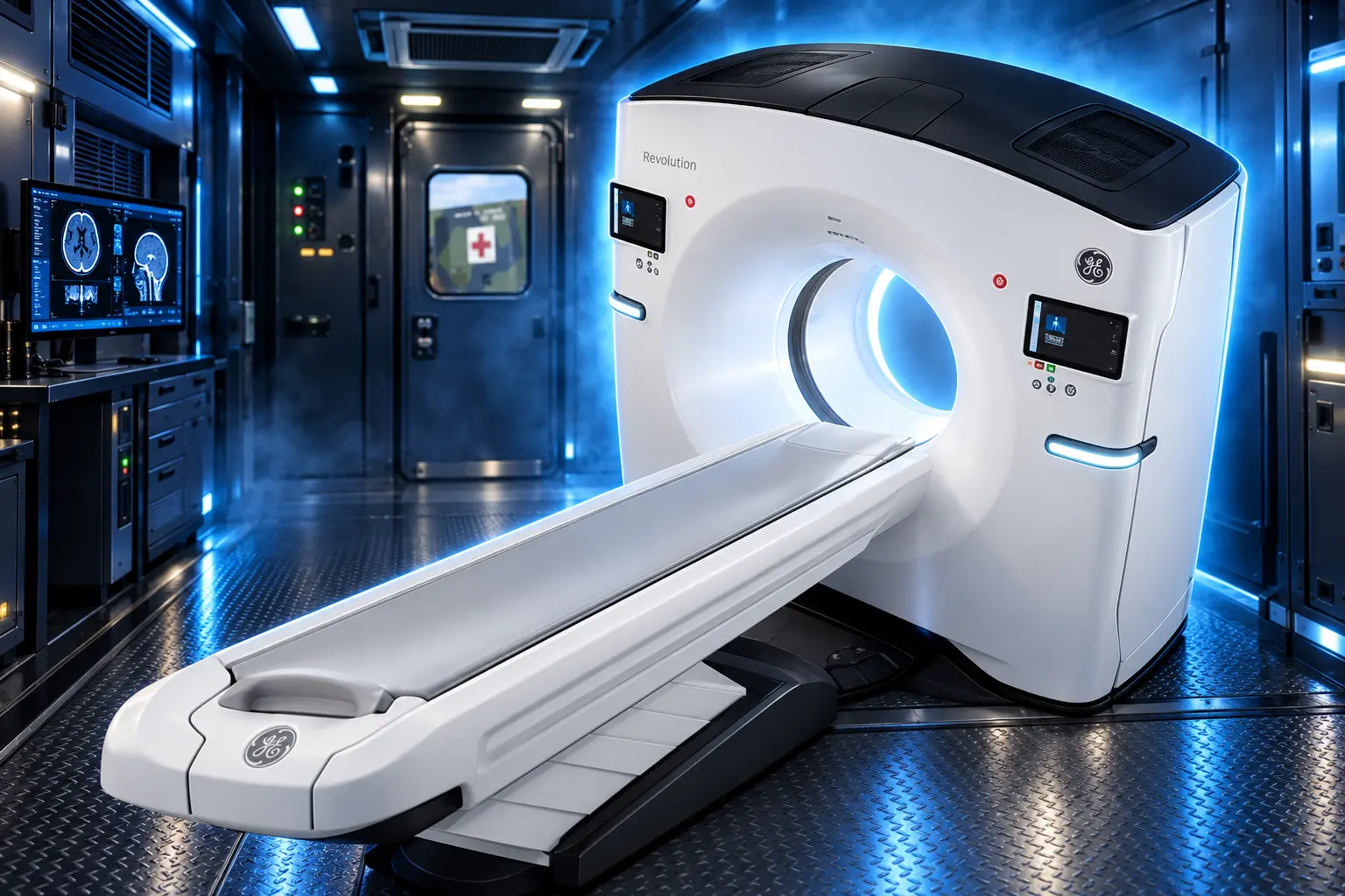 Vannin GE mobile CT clinic destined for Jordan