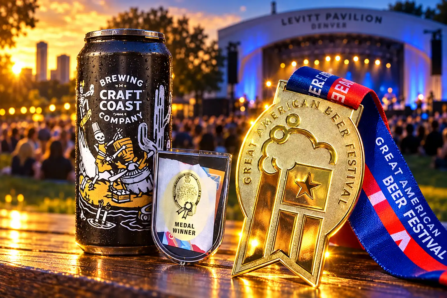 Craft Coast GABF 2026 Brewery of the Year medals