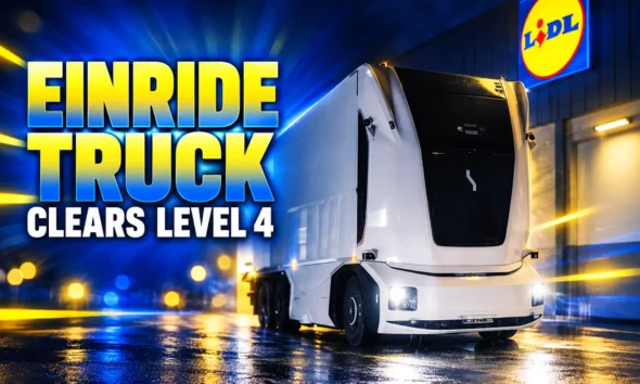 Einride Lidl cab-less Level 4 truck Germany permit