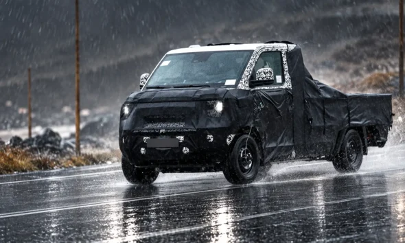 hyundai porter ev camouflage spy truck europe testing