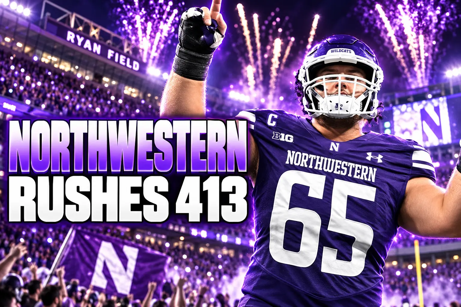 Northwestern Ryan Field opener Penn State rushing attack