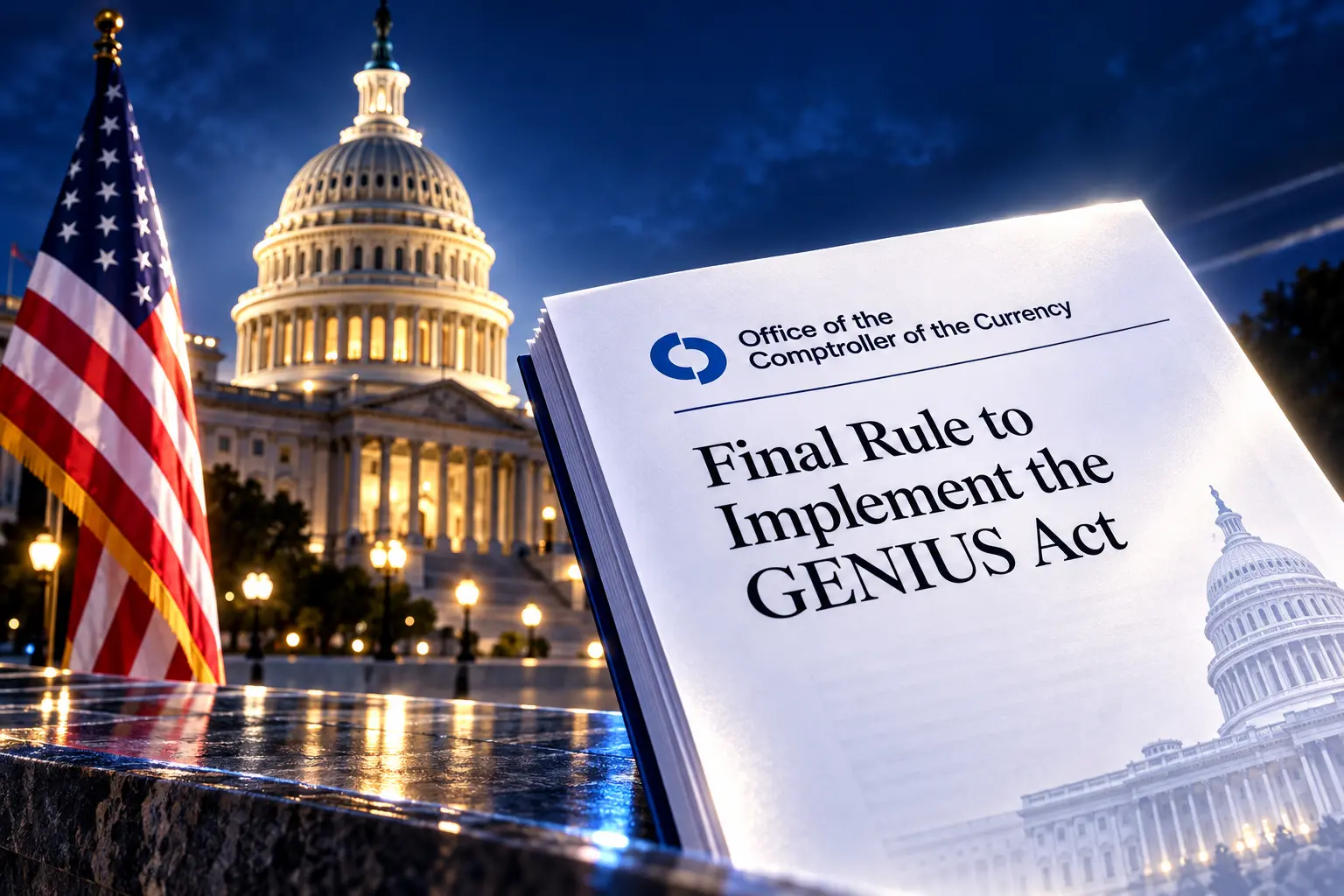 OCC GENIUS Act final stablecoin rules January 2027