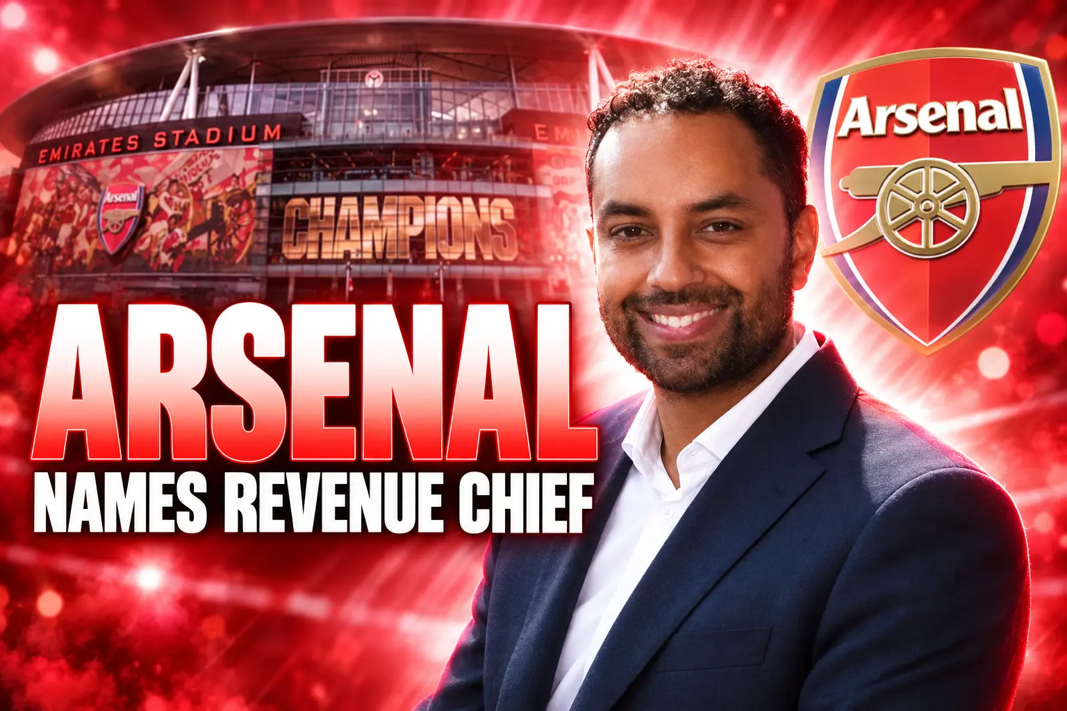 Omar Shaikh Arsenal first Chief Revenue Officer