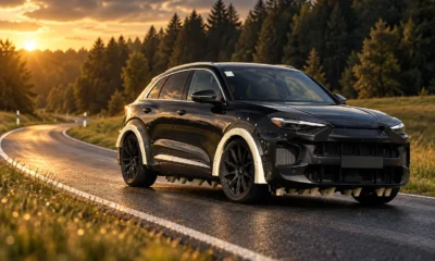 porsche gas macan mule nurburgring foam triangles