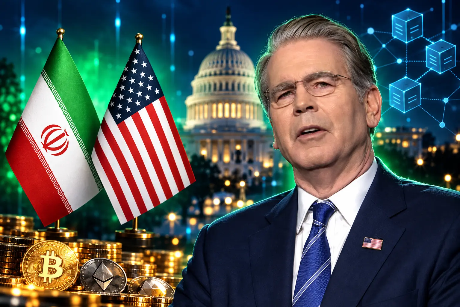 Scott Bessent $1 billion Iran crypto seizure