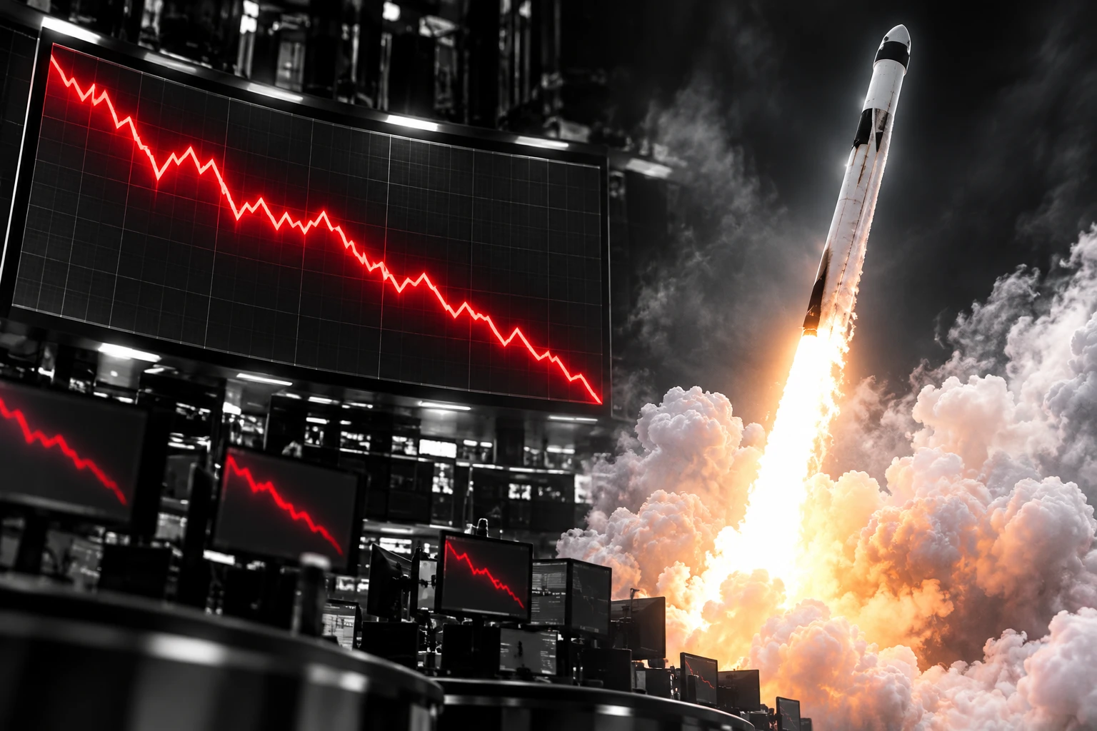 SPCX stock falls after 1.3 billion share unlock