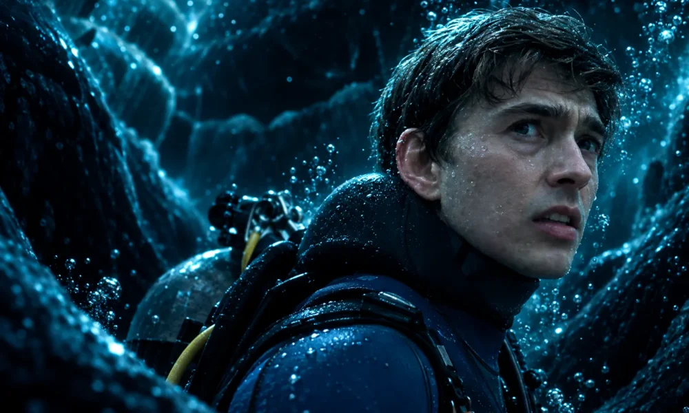 Whalefall movie Austin Abrams swallowed by sperm whale